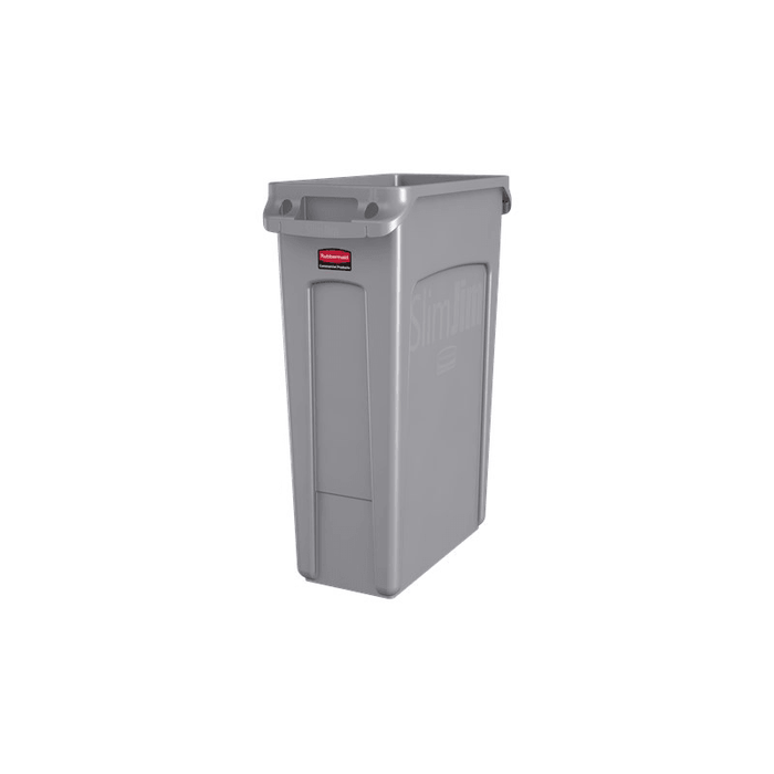 Rubbermaid FG354060GRAY 23 Gallon Slim Jim Trash Can - Grey