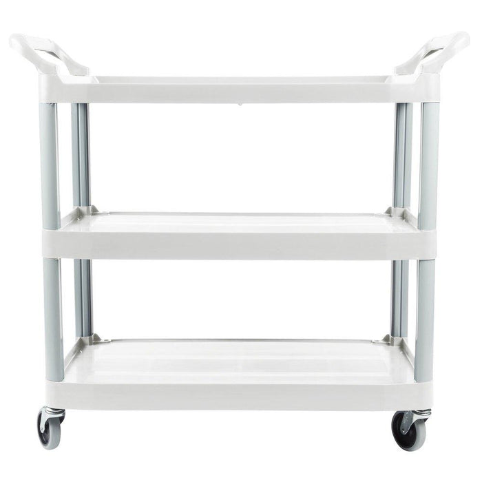 RUBBERMAID FG409100OWHT 40" x 20" x 37" XTRA OFF-WHITE THREE SHELF UTILITY CART