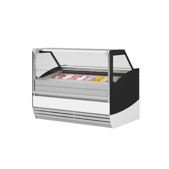 Frost Tech 65.25" Straight Front Glass Gelato/Ice Cream Freezer - MG18-GF