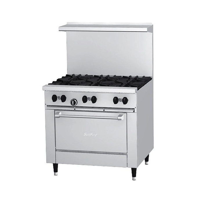 US Range U36-2G24R 36" Natural Gas 2-Burner Range With Right Hand 24" Griddle - 138,000 BTU