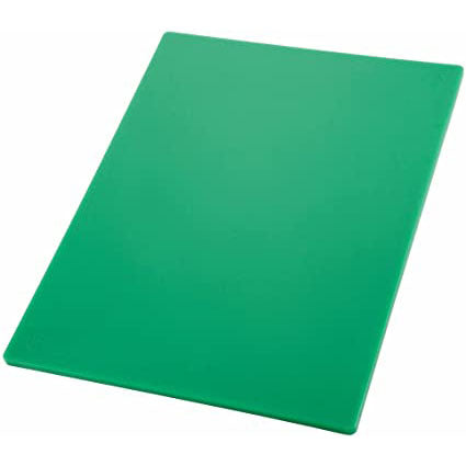 Winco CBGR-1218 12" x 18" x  0.5" Rectangular Cutting Board - Green