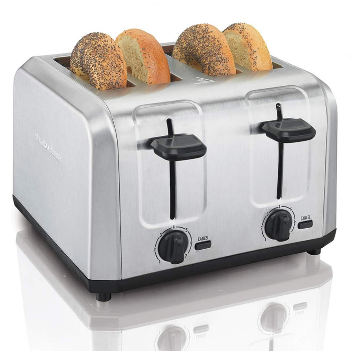 Hamilton Beach 4-Slice Stainless Steel Bread Toaster - 24910