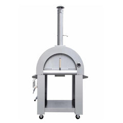 Nella 32" Stainless Steel Wood Fired Pizza Oven With Stand