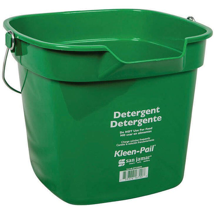 San Jamar KP320GN Kleen-Pail 10 Qt. Detergent Bucket