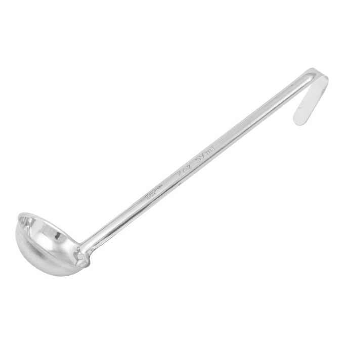 Winco LDI-2 2 oz. One-Piece Stainless Steel Round Bottom Serving Ladle