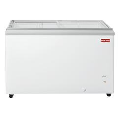 New Air 50" Ice Cream Freezer with Slide Flat Glass Top 10.9 Cu. Ft. - NIF-50-FG