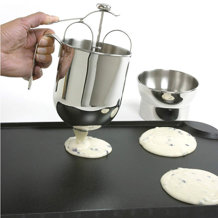 Norpro 3170 Stainless Steel Pancake Dispenser with Holder