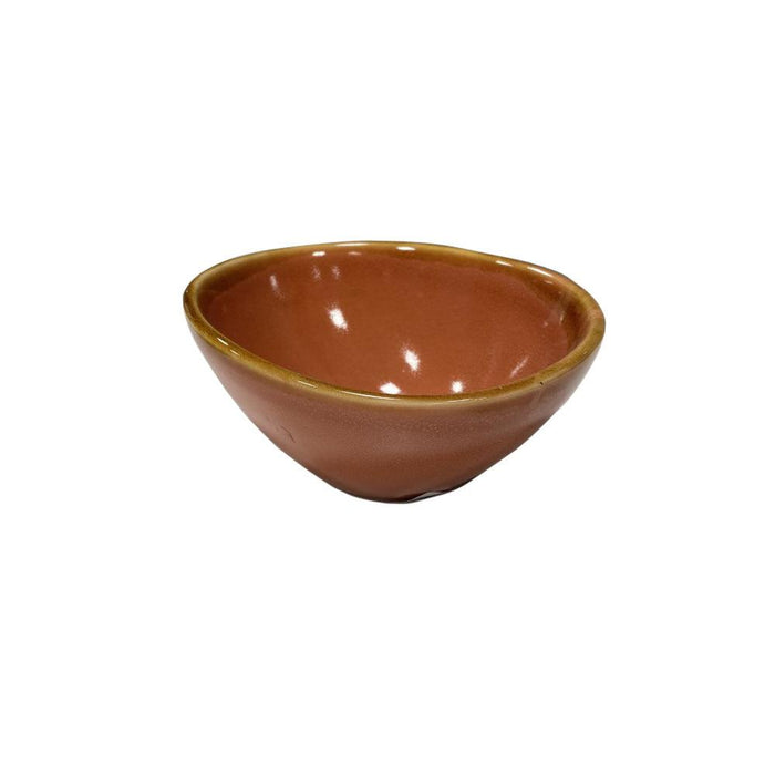 Nella PI10044GO 4.5" Stoneware Round Bowl - Orange