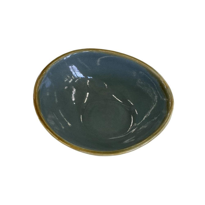 Nella PI10045GB 5.5" Stoneware Round Serving Bowl - Gray Blue