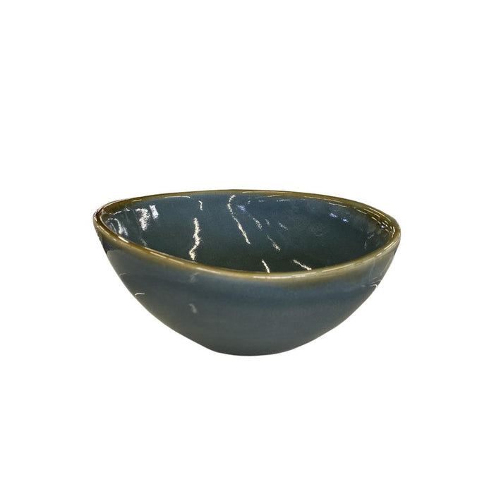 Nella PI10045GB 5.5" Stoneware Round Serving Bowl - Gray Blue