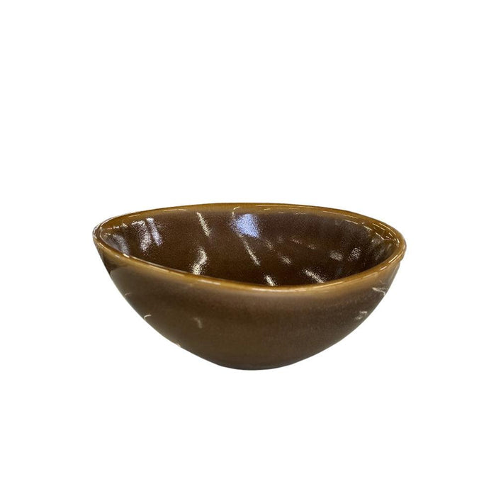 Nella PI10045M 5.5" Stoneware Round Serving Bowl - Mocha