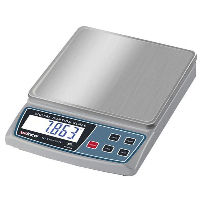 Winco 22 lb. Compact Digital Portion Scale - SCAL-D22