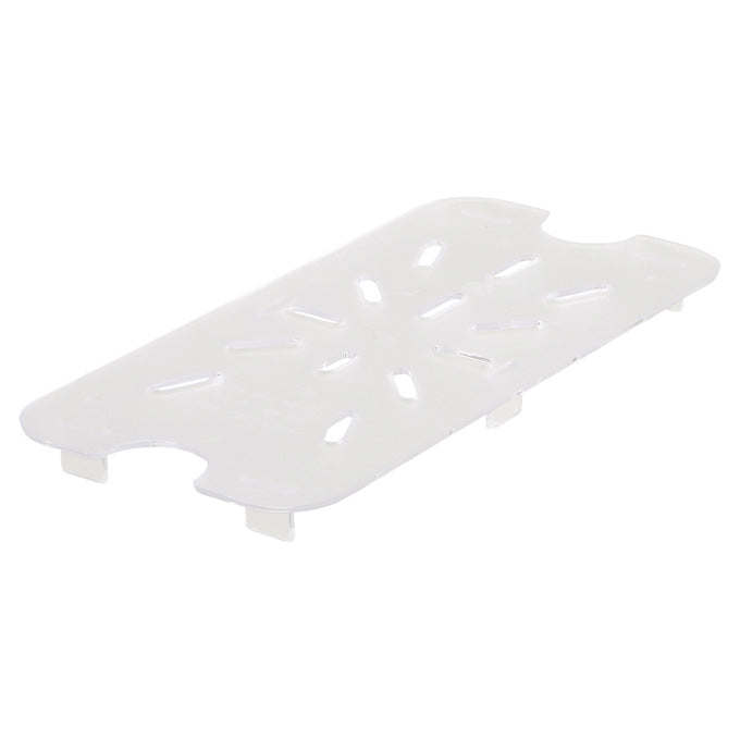 Winco SP73DS 1/3 Size Polycarbonate Drain Shelf