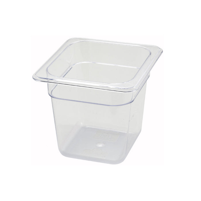 Winco SP7606 1/6 Size Polycarbonate Food Pan – 5.5″ Depth