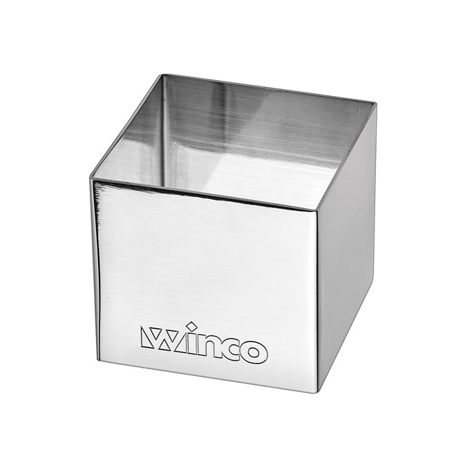 Winco SPM-22S 2" Square Stainless Steel Pastry Mold