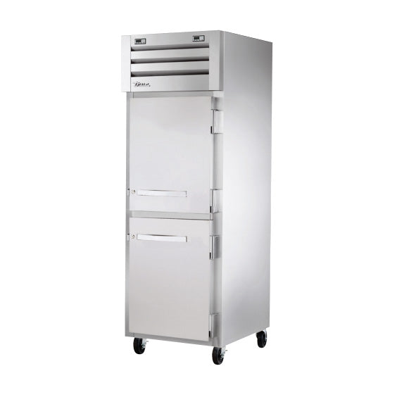 True STA1DTA-2HS-HC 30" Half Solid Swing Dual Temperature 2-Door Reach-In Refrigerator / Freezer