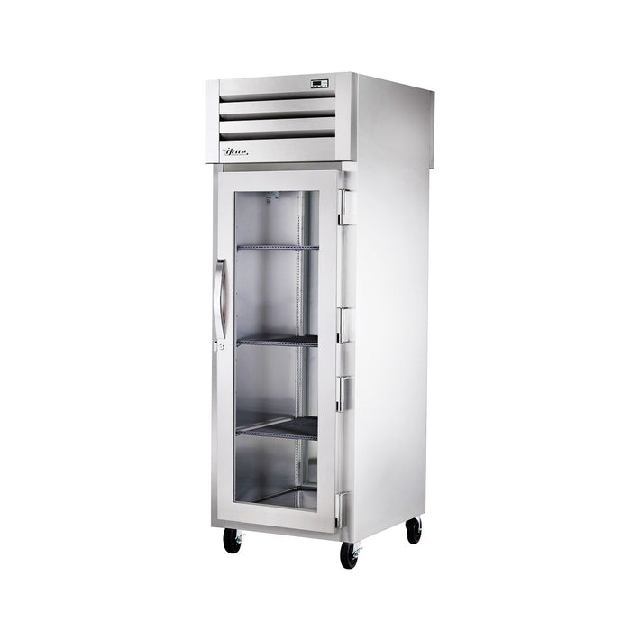 True STA1RPT-1G-1S-HC 30" Spec Series Pass-Thru Glass Front / Solid Rear Swing Door Reach-In Refrigerator