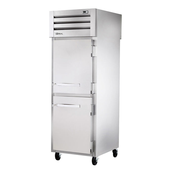 True STG1FPT-2HS-2HS 30" Pass-Thru Solid Half Front / Solid Half Rear Swing Door Reach-In Freezer