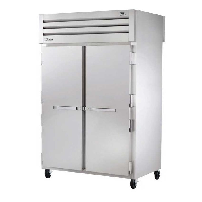 True STG2HPT-2S-2S Pass-Thru Solid Front / Solid Rear Swing Door Heated Cabinet - 3000W