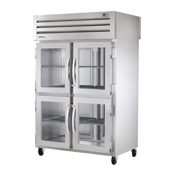 True STG2R-4HG-HC 52" Half Glass Swing 4-Door Reach-In Refrigerator