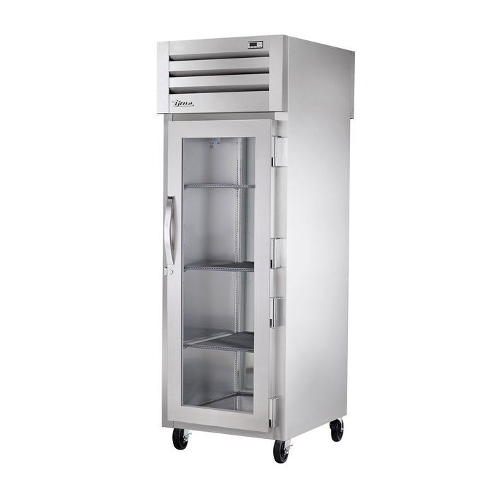 True STR1RPT-1G-1S-HC 30" Pass-Thru Glass Front / Solid Rear Swing Door Reach-In Refrigerator