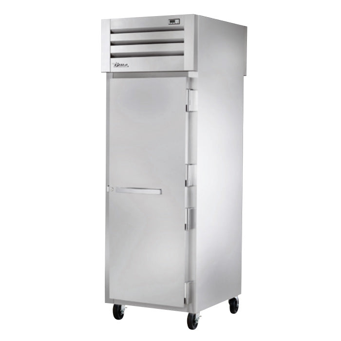 True STR1RPT-1S-1G-HC 30" Pass-Thru Solid Front / Glass Rear Swing Door Reach-In Refrigerator