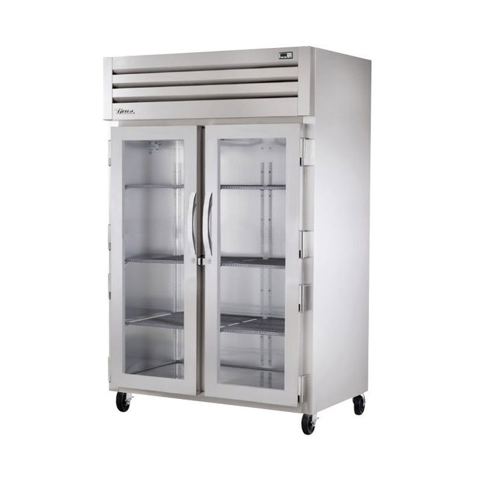 True STR2H-2G 52" Reach-In Glass Swing Door Cabinet - 3000W