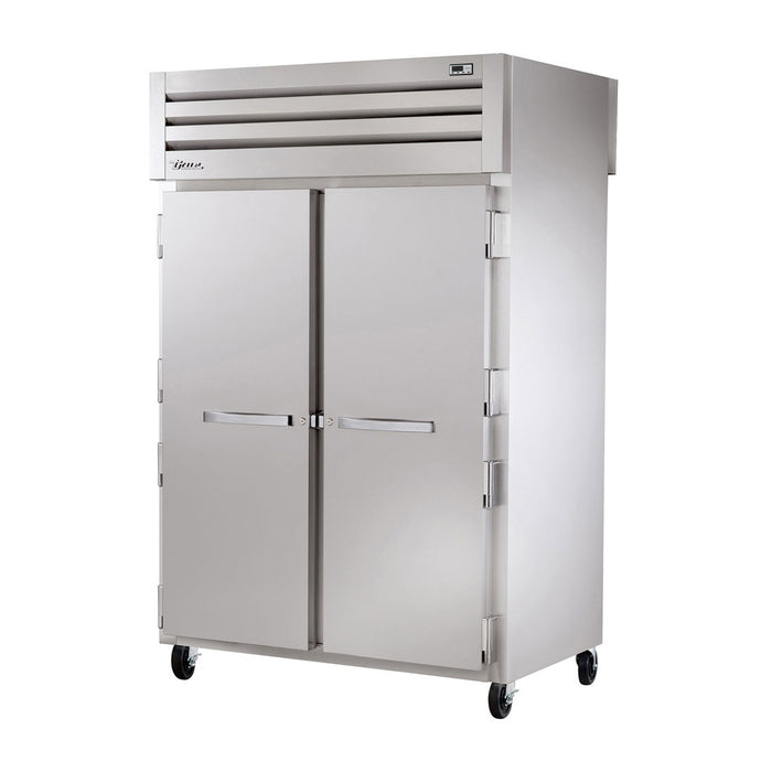 True STR2RPT-2S-2S-HC 52" Pass-Thru Solid Front / Solid Rear Swing 2-Door Reach-In Refrigerator