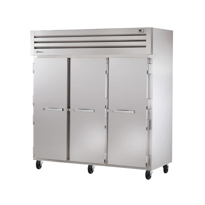 True STR3F-3S 77" Solid Swing 3-Door Reach-In Freezer