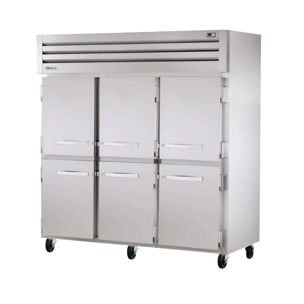 True STR3R-6HS 77" Half Swing 6-Door Reach-In Refrigerator