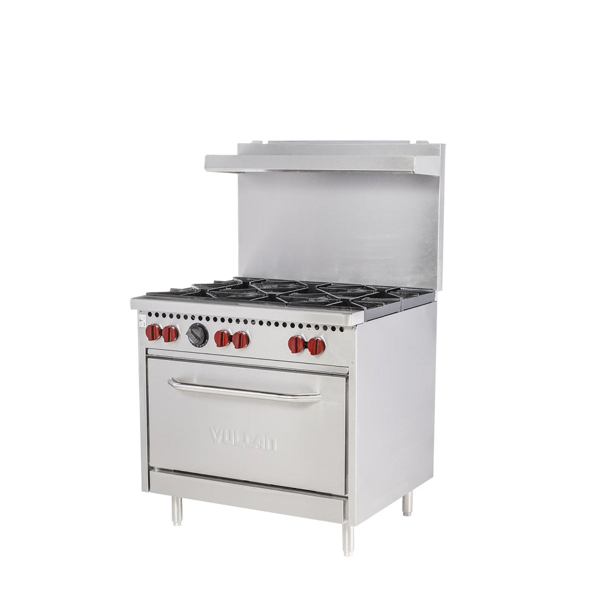 Atosa CookRite AGR-2B24GR, 36-Inch 2 Burner Heavy Duty Gas Range with  24-Inch Right Griddle and Single Oven