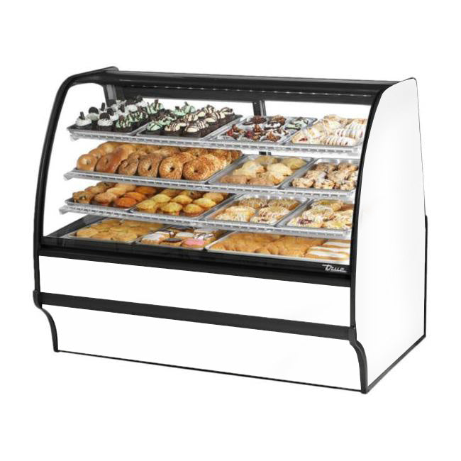 True TGM-DC-59-SC/SC-W-W 59" White Dry Merchandising Display Case