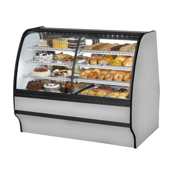 True TGM-DZ-59-SC/SC-S-S 59" Stainless Steel Refrigerated & Dry Merchandising Display Case