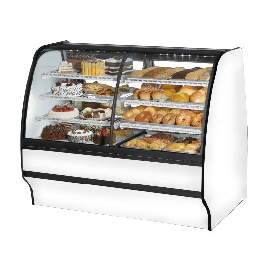 True TGM-DZ-59-SC/SC-W-W 59" White Refrigerated & Dry Merchandising Display Case