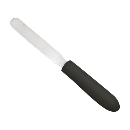 Winco TKPS-4 4" Baking Spatula with Black Polypropylene Handle