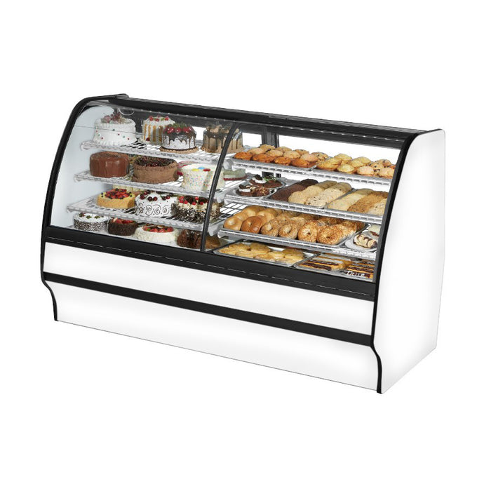 True TGM-DZ-77-SC/SC-W-W 77" White Refrigerated & Dry Merchandising Display Case