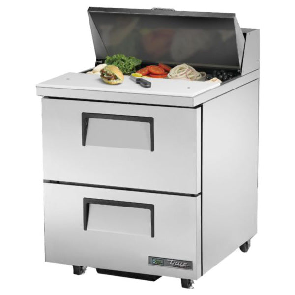 True TSSU-27-08D-2-ADA-HC 27" ADA Compliant 2-Drawer Salad/Sandwich Food Prep Table