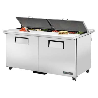 True TSSU-60-16-DS-ST-ADA-HC 60" ADA Compliant 2-Door Salad/Sandwich Refrigerated Prep Table