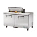 TRUE 60" 10 PAN SALAD/SANDWICH PREP TABLE - TSSU-60-10-HC