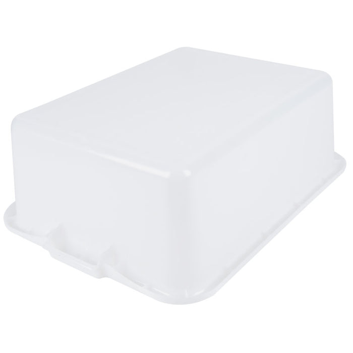 Vollrath 1527B-05 Traex 21.75" x 15.5" x 7" White High Density Polyethylene Bus Tub