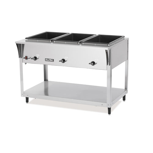 HUBERT® Full Size 22 Gauge Stainless Steel Divided Steam Table