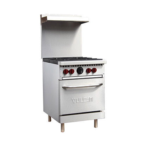 Vulcan SX24-4B 24" Natural Gas 4-Burner Range With Standard Oven - 143,000 BTU