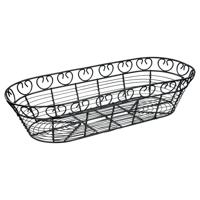 Winco WBKG-15 15" Long Oval Serving Basket