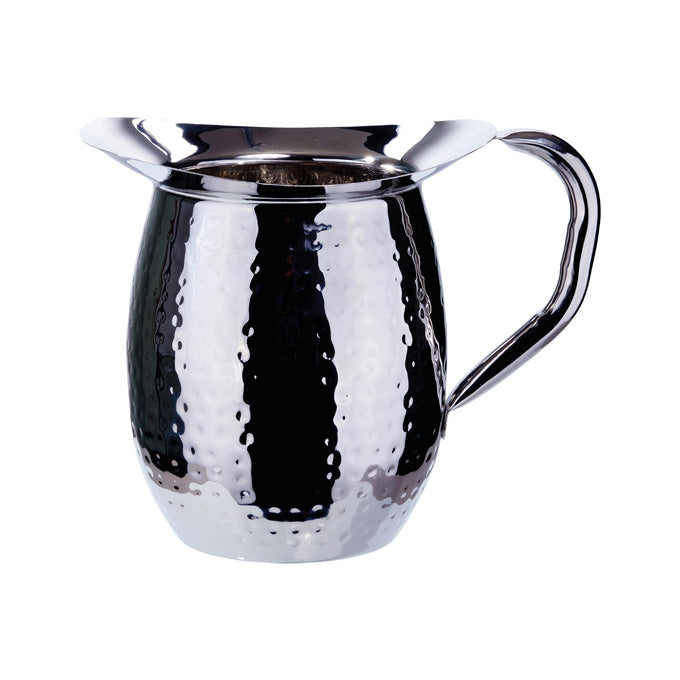 Winco WPB-2H 2 Qt. Hammered Bell Pitcher