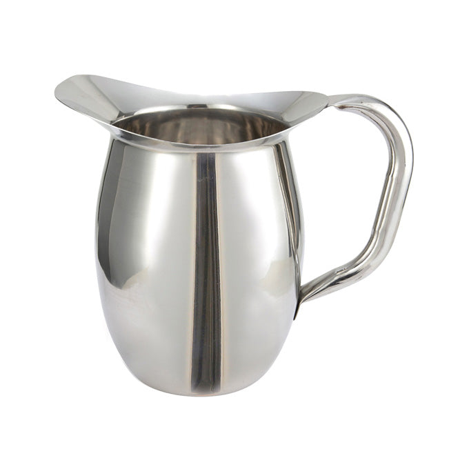 Winco WPB-2 2 Qt. Stainless Steel Bell Pitcher