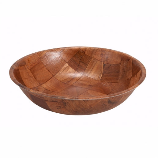 Winco 10" Wooden Salad Bowl - WWB-10