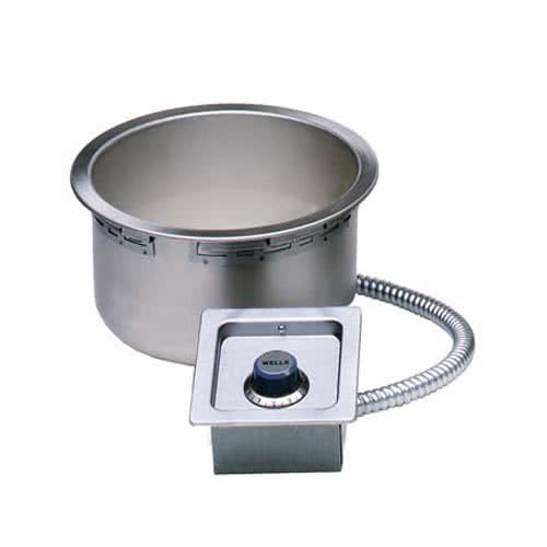 Wells SS10TDU 11 Qt. Round Drop-In Food Warmer with Drain & Autofill - 208-240V, 1 Phase