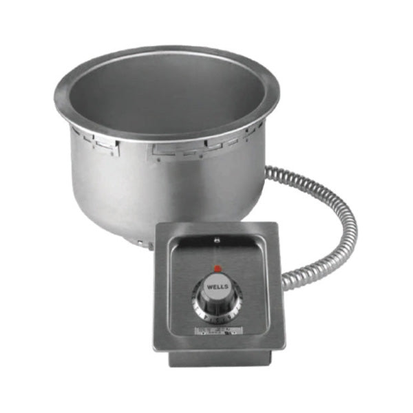 Wells SS10ULT 12" Stainless Steel Built-In Round Food Warmer with Thermostatic Control