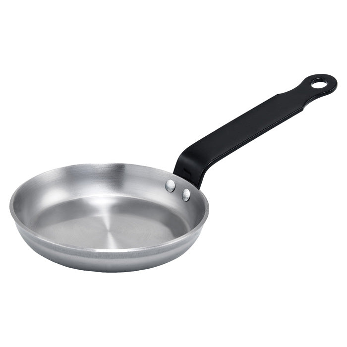 Winco 4" Polish Carbon Steel Blini Pan - CSPP-4