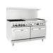 Atosa AGR-4B36GR / AGR-4B36GL Natural Gas 31" Range Oven with 24" Left Griddle Top - 48,000 Btu - Nella Online